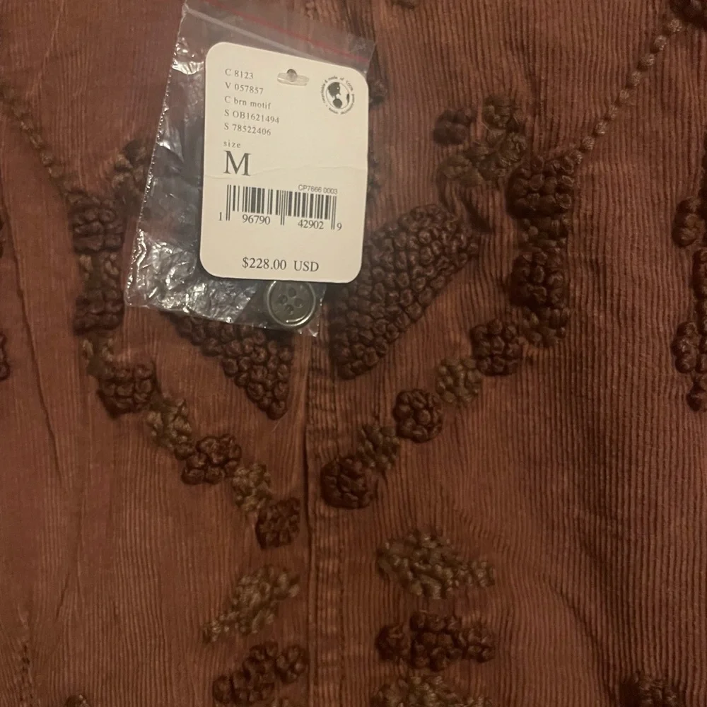 Free People Embroidered Corduroy Jumpsuit - Picture 4 of 5